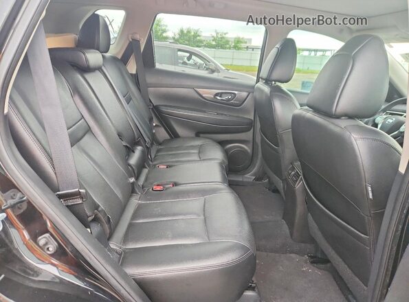 5N1AT2MV9GC836715 2016 NISSAN ROGUE Black უკანა სავარძლების ხედი