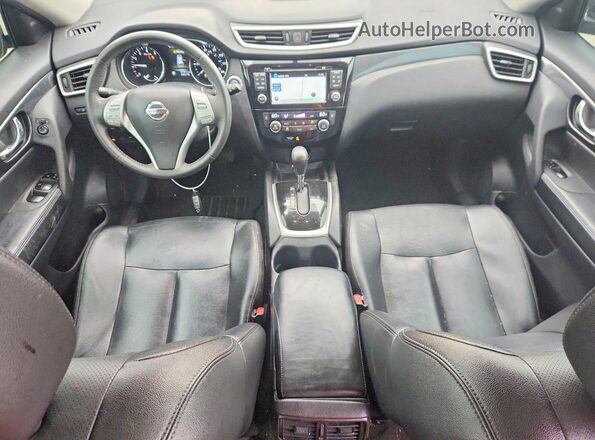 5N1AT2MV9GC836715 2016 NISSAN ROGUE Black წინა პანელის ხედი