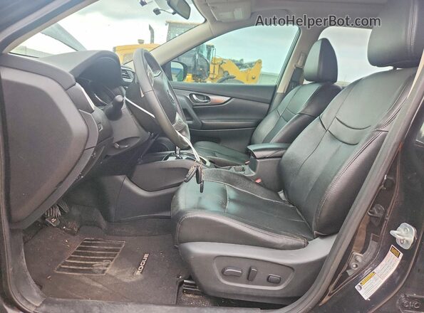 5N1AT2MV9GC836715 2016 NISSAN ROGUE Black წინა სალონის ხედი