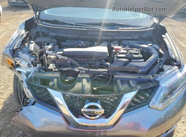 5N1AT2MV9GC869486 2016 NISSAN ROGUE Charcoal Vista del compartimento del motor