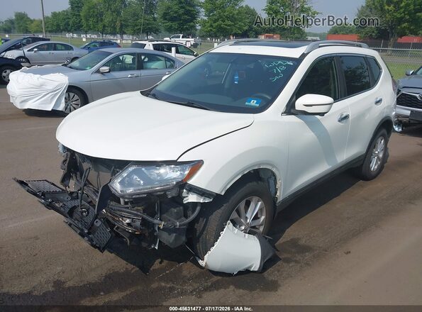 5N1AT2MV9GC871819 2016 NISSAN ROGUE White Առջևի ձախ երեք քառորդ տեսարան