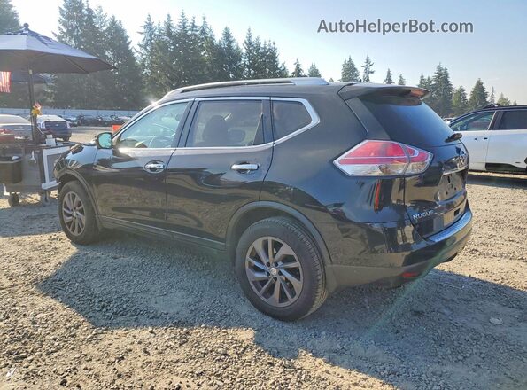 5N1AT2MV9GC878706 2016 NISSAN ROGUE Черный Задняя левая четверть