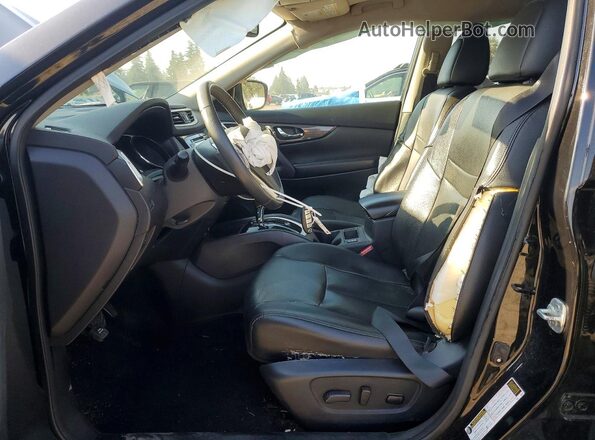 5N1AT2MV9GC878706 2016 NISSAN ROGUE Черный Вид салона спереди