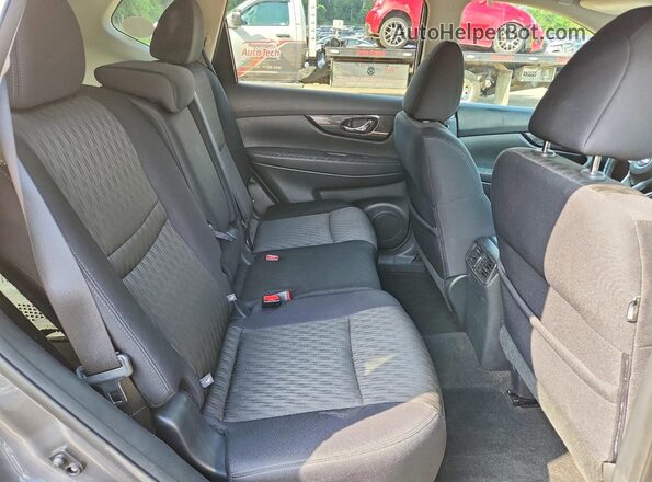 5N1AT2MV9HC760611 2017 NISSAN ROGUE Gray უკანა სალონის ხედი