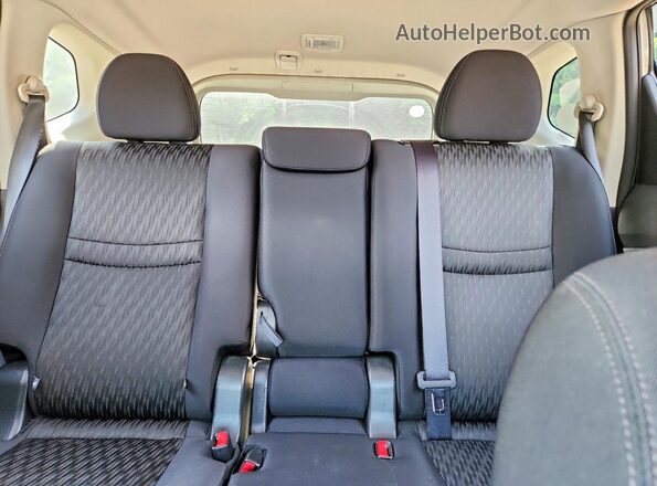 5N1AT2MV9HC760611 2017 NISSAN ROGUE Gray უკანა სავარძლების ხედი