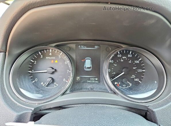 5N1AT2MV9HC760611 2017 NISSAN ROGUE Gray ხელსაწყოთა პანელის ხედი