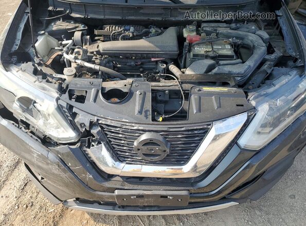 5N1AT2MV9HC762214 2017 NISSAN ROGUE Black Вид підкапотного простору
