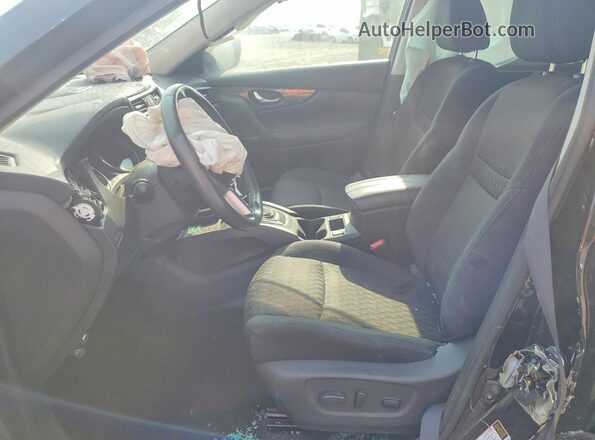 5N1AT2MV9HC762214 2017 NISSAN ROGUE Black Вид салону спереду