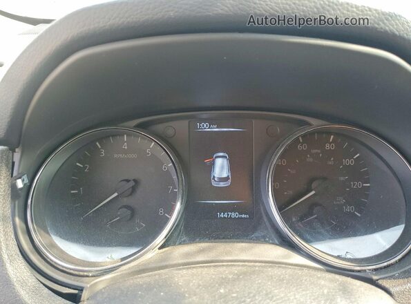 5N1AT2MV9HC762214 2017 NISSAN ROGUE Black Вид щитка приладів