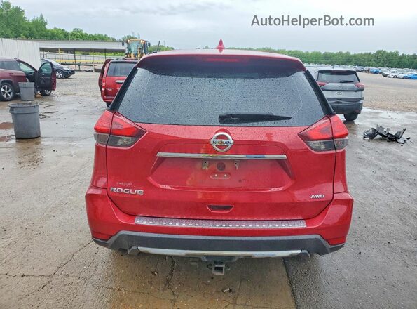 5N1AT2MV9HC815462 2017 NISSAN ROGUE Red უკანა ხედი