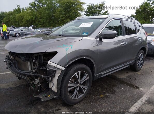 5N1AT2MV9JC742471 2018 NISSAN ROGUE Gray წინა მარცხენა ხედი სამი მეოთხედიდან