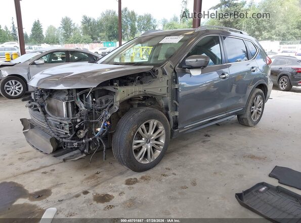 5N1AT2MV9JC785806 2018 NISSAN ROGUE Gray Przód lewy