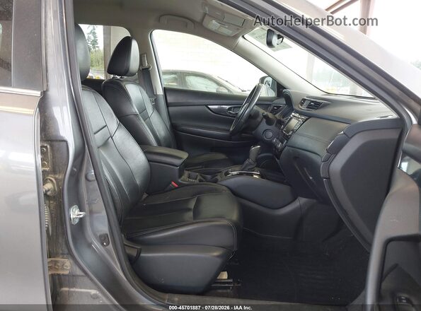 5N1AT2MV9JC785806 2018 NISSAN ROGUE Gray Widok wnętrza z przodu