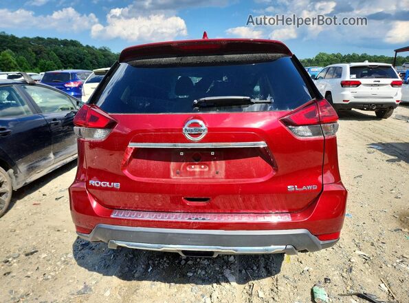 5N1AT2MV9JC820358 2018 NISSAN ROGUE Red Вид ззаду