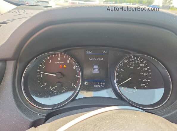 5N1AT2MV9JC821090 2018 NISSAN ROGUE Charcoal Սարքավորումների վահանակի տեսք