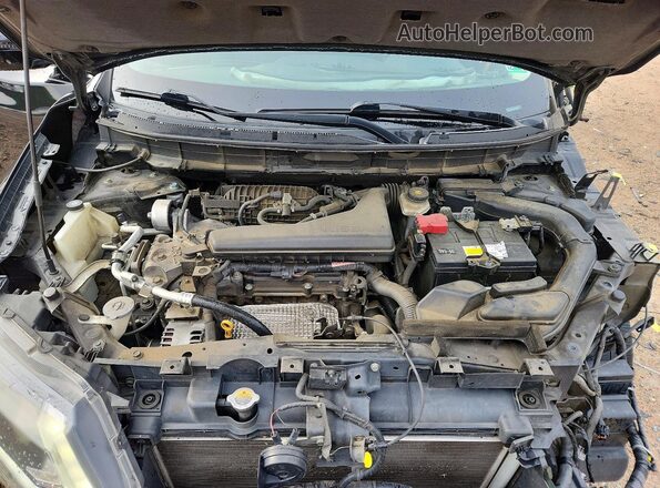 5N1AT2MV9JC832655 2018 NISSAN ROGUE Black Вид підкапотного простору