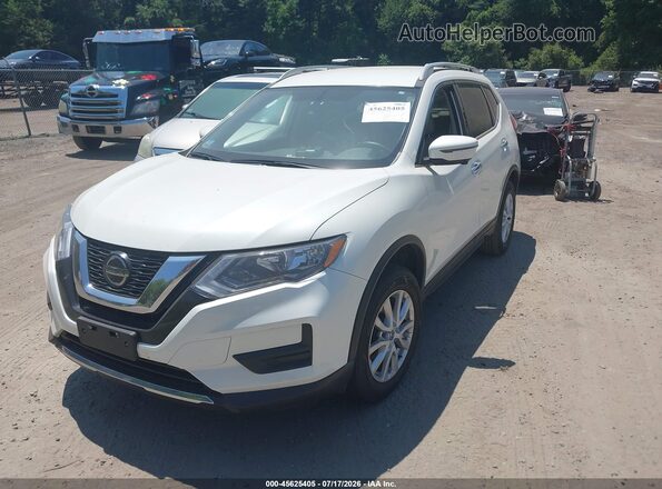 5N1AT2MV9JC844594 2018 NISSAN ROGUE Белый Передняя левая четверть