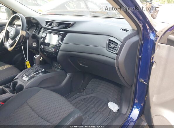 5N1AT2MV9KC701470 2019 NISSAN ROGUE Синий Вид салона спереди