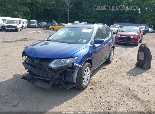 5N1AT2MV9KC701470 2019 NISSAN ROGUE Синий Передняя левая четверть