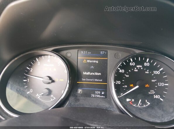 5N1AT2MV9KC723548 2019 NISSAN ROGUE Black უკანა სავარძლების ხედი