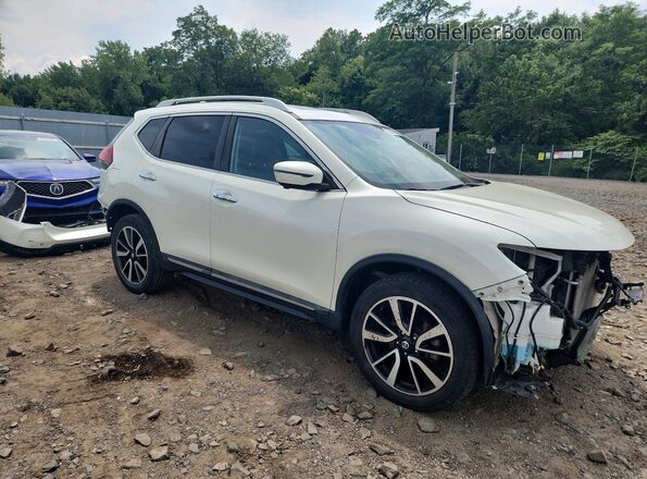 5N1AT2MV9KC758347 2019 NISSAN ROGUE Белый Передняя правая четверть