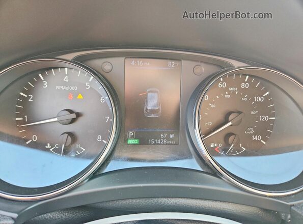 5N1AT2MV9KC767338 2019 NISSAN ROGUE Gray ხელსაწყოთა პანელის ხედი