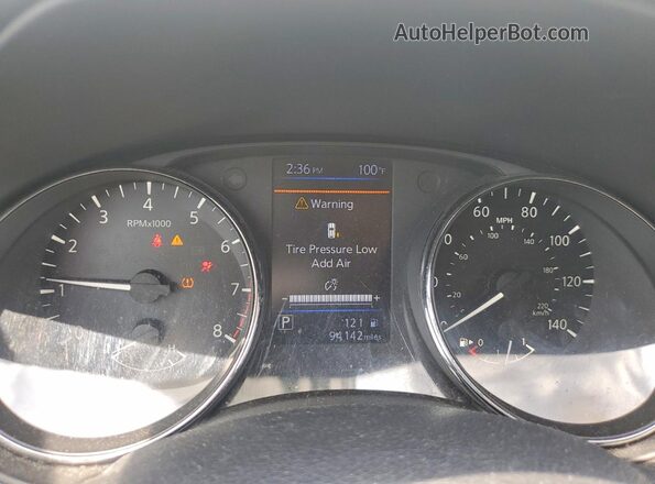 5N1AT2MV9KC840711 2019 NISSAN ROGUE White Instrument cluster view