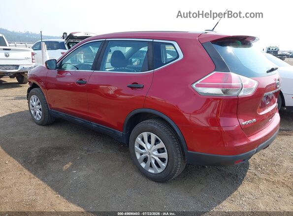 5N1AT2MVXGC765346 2016 NISSAN ROGUE Красный Задняя левая четверть