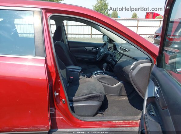 5N1AT2MVXGC765346 2016 NISSAN ROGUE Красный Вид салона спереди