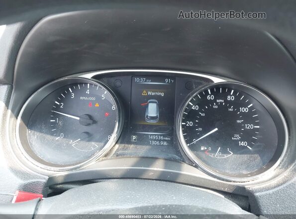 5N1AT2MVXGC765346 2016 NISSAN ROGUE Красный Вид задних сидений