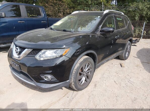 5N1AT2MVXGC799836 2016 NISSAN ROGUE Черный Передняя левая четверть
