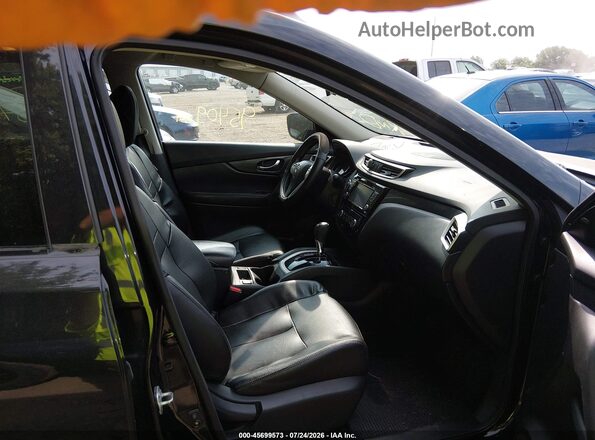 5N1AT2MVXGC799836 2016 NISSAN ROGUE Черный Вид салона спереди