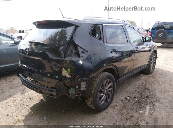 5N1AT2MVXGC799836 2016 NISSAN ROGUE Черный Задняя правая четверть