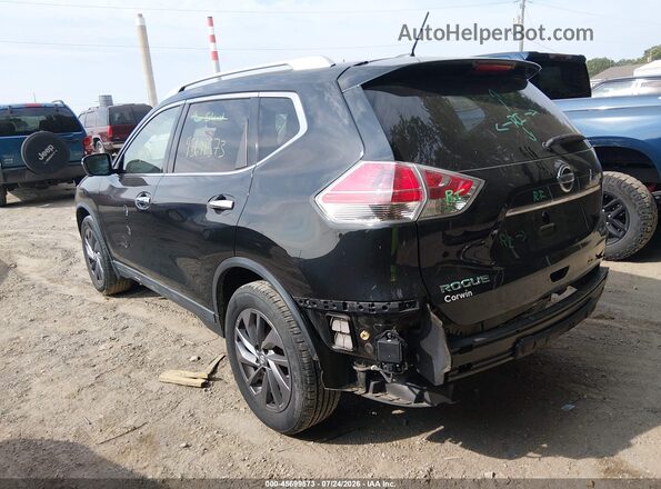 5N1AT2MVXGC799836 2016 NISSAN ROGUE Черный Задняя левая четверть