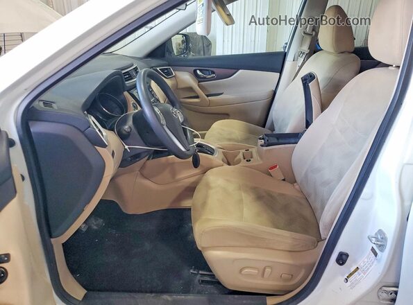 5N1AT2MVXGC814562 2016 NISSAN ROGUE Белый Вид салона спереди