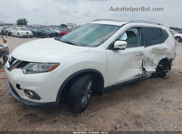 5N1AT2MVXGC848856 2016 NISSAN ROGUE White Vista tres cuartos delantera izquierda