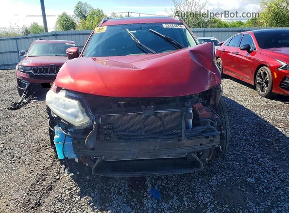 5N1AT2MVXGC889326 2016 NISSAN ROGUE Red Widok z przodu