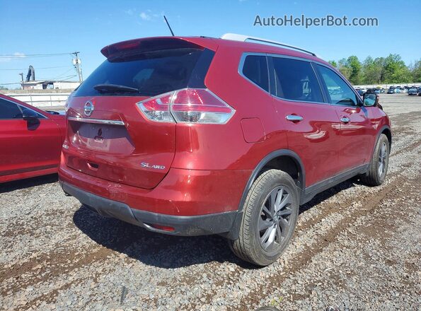 5N1AT2MVXGC889326 2016 NISSAN ROGUE Red Tył prawy