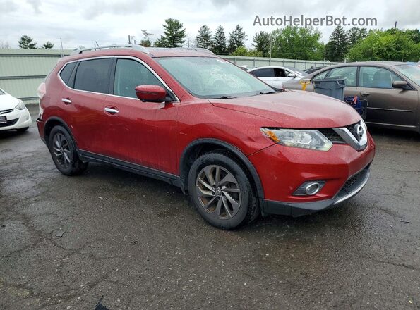 5N1AT2MVXGC924771 2016 NISSAN ROGUE Red Front right