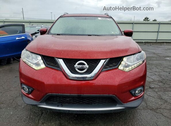 5N1AT2MVXGC924771 2016 NISSAN ROGUE Red Front view