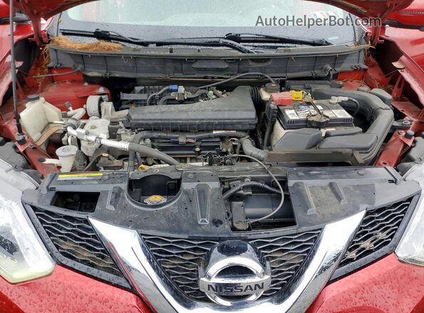 5N1AT2MVXGC924771 2016 NISSAN ROGUE Red Engine compartment view