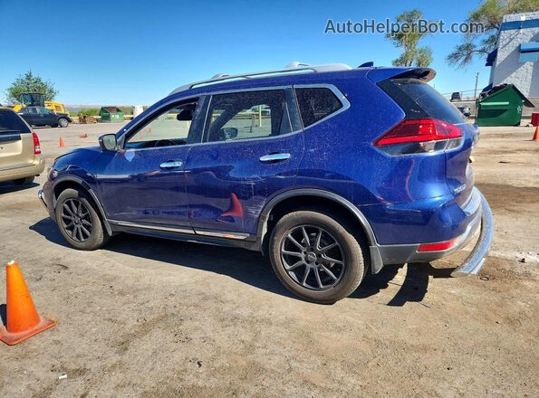 5N1AT2MVXHC759922 2017 NISSAN ROGUE Blue Задня ліва чверть