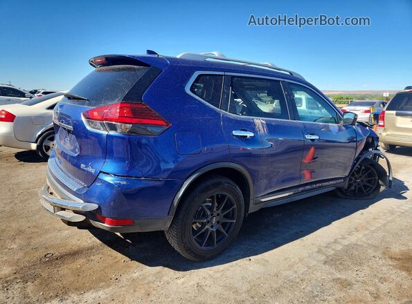 5N1AT2MVXHC759922 2017 NISSAN ROGUE Blue Задня права чверть