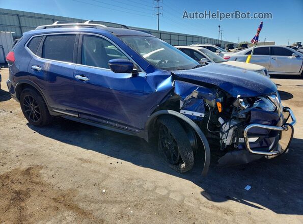 5N1AT2MVXHC759922 2017 NISSAN ROGUE Blue Передня права чверть