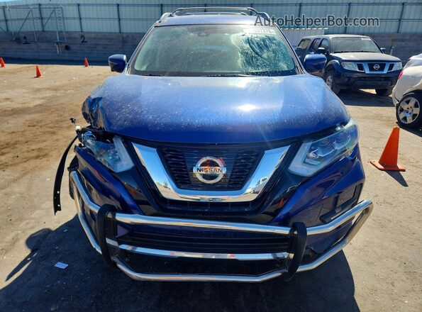 5N1AT2MVXHC759922 2017 NISSAN ROGUE Blue Вид спереду