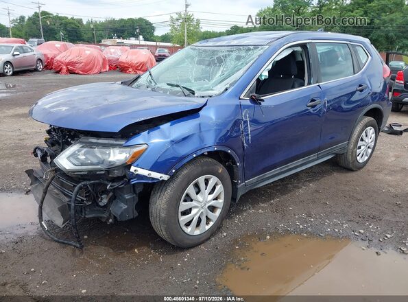 5N1AT2MVXHC785422 2017 NISSAN ROGUE Dark Blue Передняя левая четверть