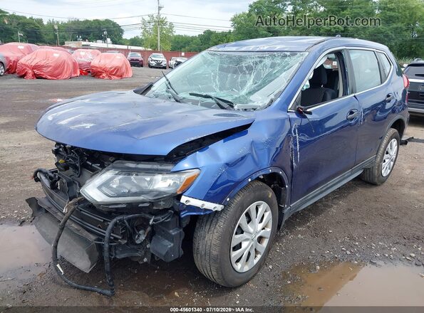 5N1AT2MVXHC785422 2017 NISSAN ROGUE Dark Blue Вид спереди
