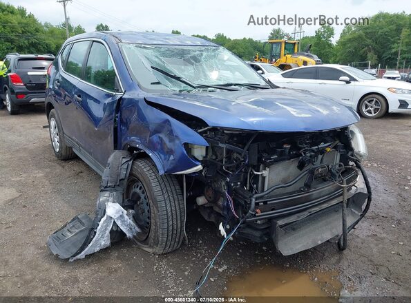 5N1AT2MVXHC785422 2017 NISSAN ROGUE Dark Blue Вид щитка приборов