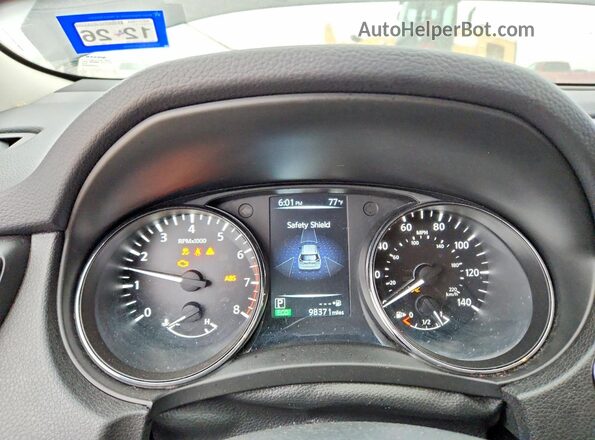 5N1AT2MVXHC790202 2017 NISSAN ROGUE Черный Вид щитка приборов