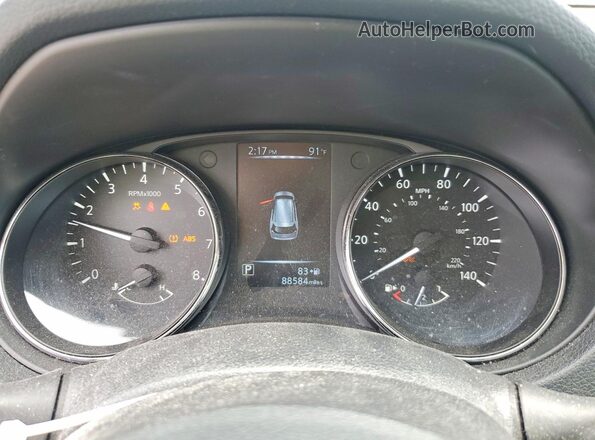 5N1AT2MVXHC837373 2017 NISSAN ROGUE Gray Սարքավորումների վահանակի տեսք